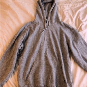 plain grey hoodie
